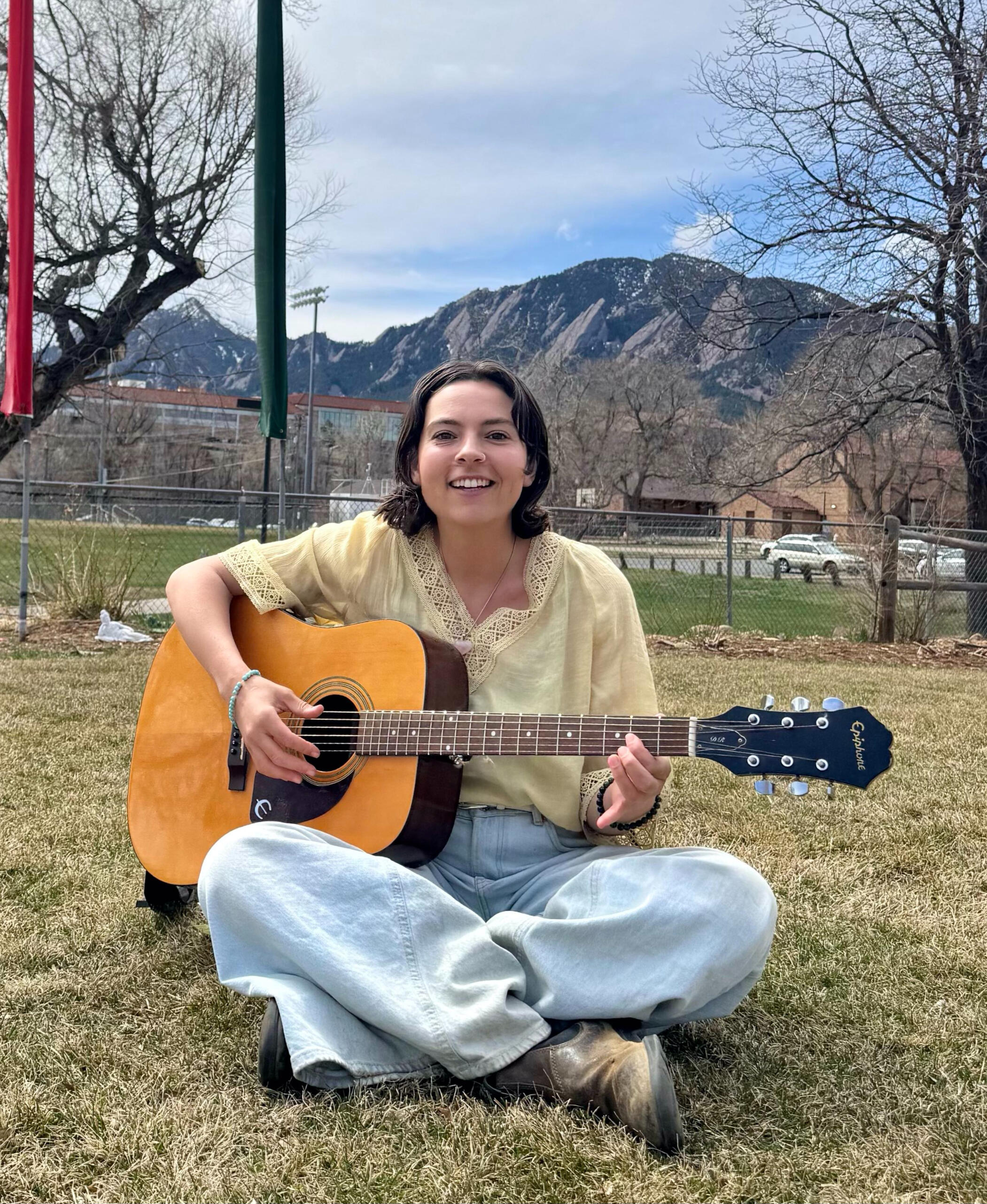 Rachael with ipod and glasses